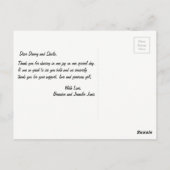 シッインスパイアク結婚の感謝はがき ポストカード (裏面)