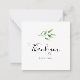 シッエレガントクなロマンチックな「ありがとう」白人植物 ノートカード