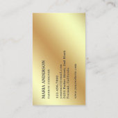 シッエレガントクゴールドフォフェイクイルパリエッフェルタワー 名刺 (裏面)