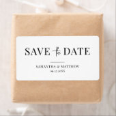 シッエレガントクシンプルなミニマリスト日付ラベルを保存 ラベル (インサイチュ)