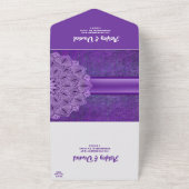 シッエレガントクシンプルミニマリスト結婚スクリプト オールインワン招待状 (外側)