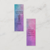 シッエレガントクシーズコームウォーターの色 スキニー名刺 (正面/裏面)