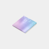 シッエレガントクスタイリッシュブルー&パープルグリッタードリップ ポストイット (アングル)