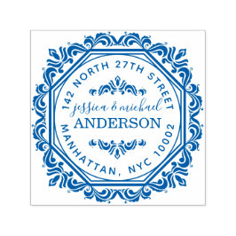 シッエレガントクスタイリッシュ結婚したカップル差出人住所 セルフインキングスタンプ