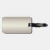 シッエレガントクスタイリッシュ – 光沢のあるフォイルのコンフェティ – ダイヤモンド ラゲッジタグ (裏面横)