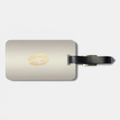 シッエレガントクスタイリッシュ – 光沢のあるフォイルのコンフェティ、唇 ラゲッジタグ (裏面横)