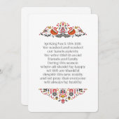 シッエレガントクフローラの葉感謝祭の詩 シーズンカード (正面/裏面)