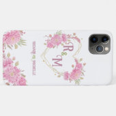 シッエレガントクミニマルイニシャル文字モノグラム名 Case-Mate iPhoneケース (裏面(横))