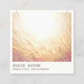 シッエレガントクモダンネックレスディスプレイスクエアブシン スクエア名刺 (正面)