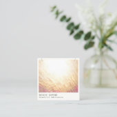 シッエレガントクモダンネックレスディスプレイスクエアブシン スクエア名刺 (スタンド正面)