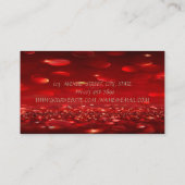 シッエレガントクモダン《写真》ぼけ味フェイク、金ゴールドブラシストローク 名刺 (裏面)