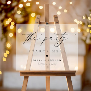 シッエレガントク結婚・ウェルカム・アクリル看板 アクリルサイン