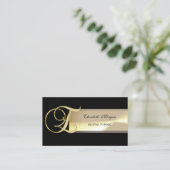 シッエレガントク魅力的・洗練モノグラム 名刺 (スタンド正面)