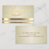 シッエレガントク、ストライプダイヤモンド – キラキラ輝くリップ 名刺 (正面/裏面)