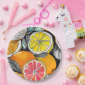 シッカラフルツ ペーパープレート (パーティー)