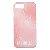 シッガーリークな光沢ピンクに名前を加えてください Case-Mate iPhoneケース (裏面)