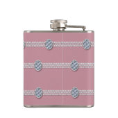 シッガーリークエレガントダイアモンド真珠ブライデスメイド フラスク (裏面)