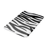 シッガーリークスタイリッシュ白黒ゼブラプリント バスマット (アングル)