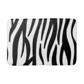 シッガーリークスタイリッシュ白黒ゼブラプリント バスマット (正面)