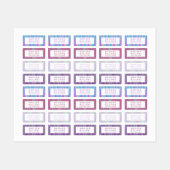 シッガーリークパーソナライズされたネーム服 ラベル (シート)