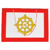 シッキム王国の旗 ラージペーパーバッグ (裏面)