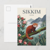 シッキム インド ポストカード (正面/裏面)