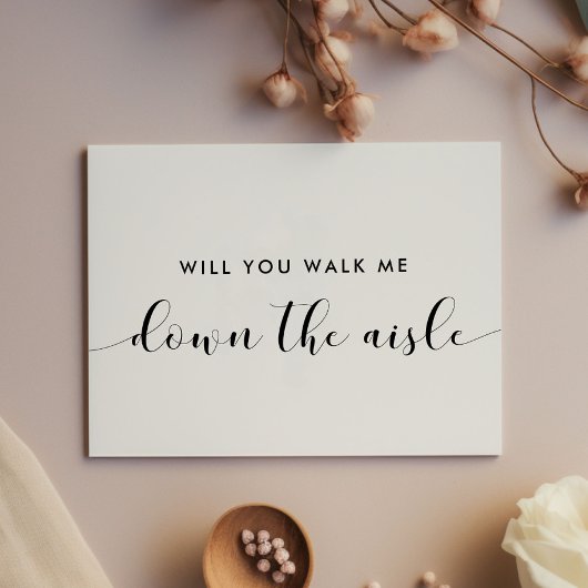 シックあなたは通路提案カードを私を歩いて下さい 招待状