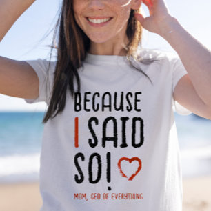 シックおもしろいボスママことわざユーモアタイポグラフィ Tシャツ