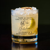 シックおもしろい60th誕生日パーティー ウイスキーグラス