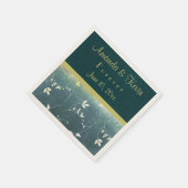 シックおよびエレガントヴィンテージパターン スタンダードカクテルナプキン (角)