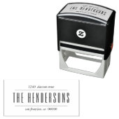 シックおよびモダンファミリースクはっきりしたリプト差出人住所 セルフインキングスタンプ (インサイチュ)