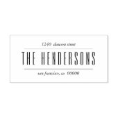 シックおよびモダンファミリースクはっきりしたリプト差出人住所 セルフインキングスタンプ (デザイン)