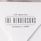 シックおよびモダンファミリースクはっきりしたリプト差出人住所 セルフインキングスタンプ