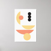 シックお尻抽象芸術レッドサンブラックムーンフュージョンアート キャンバスプリント (正面)