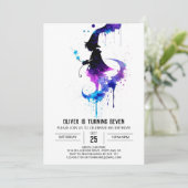 シックお洒落ウィザード誕生日 招待状 (スタンド正面)