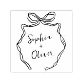 シックお洒落ハンドドロー結婚ド弓 セルフインキングスタンプ (デザイン)