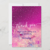 シックお洒落ピグラデーションクグリッター感謝していユー カード (正面)