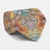 シックお洒落フラワーガーデンウォーター絵画カラー ネクタイ (ロール)