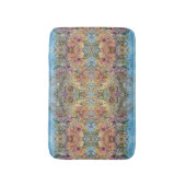 シックお洒落フラワーガーデンウォーター絵画カラー バスマット (正面縦)