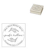 シックお洒落ボタニッ結婚クの住所 ラバースタンプ (押印)