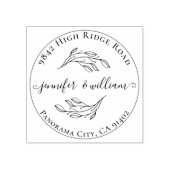 シックお洒落ボタニッ結婚クの住所 ラバースタンプ (インプリント)