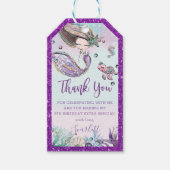 シックお洒落マーメイド誕生日サンキュービター ギフトタグ (正面)