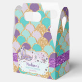 シックお洒落マーメイド赤ちゃんシャワー女の子ありがとう フェイバーボックス (オープン)