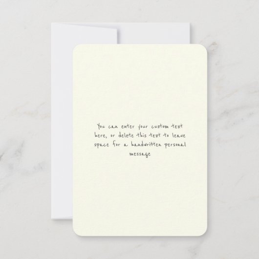 シックお洒落レッドボウフラワーガールプロポーズカード 招待状 (裏面)