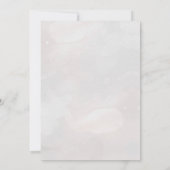 シックお洒落ヴィンテージフローラモノグラ結婚ム セーブザデート (裏面)