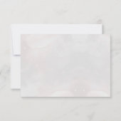 シックお洒落ヴィンテージフローラモノグラ結婚ム 出欠カード (裏面)