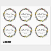 シックお洒落ヴィンテージ感謝していフローラ ラウンドシール (シート)