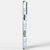 シックかわいらしな青の白い花 Case-Mate iPhoneケース (裏面 / 右)