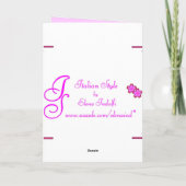 シックかわいらしイースターカード シーズンカード (裏面)