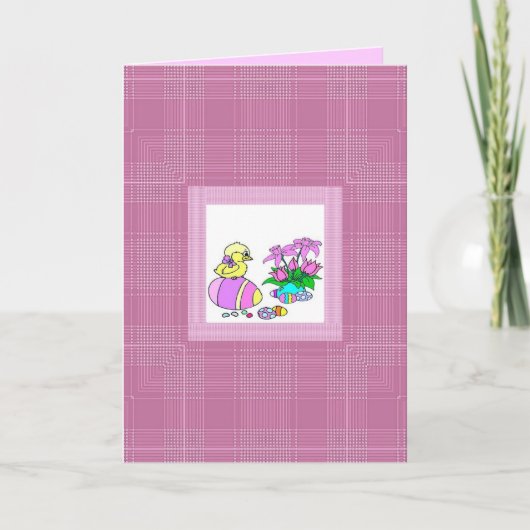 シックかわいらしイースターカード シーズンカード (正面)